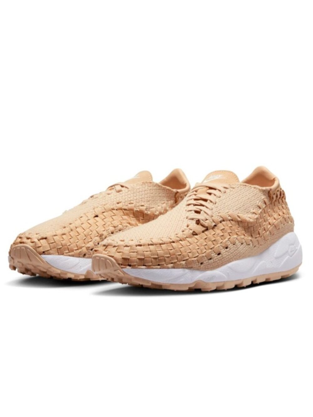 Nike Women's Air Footscape Woven Sneaker Shoes Sesame White FZ0405-200 Size 7.5